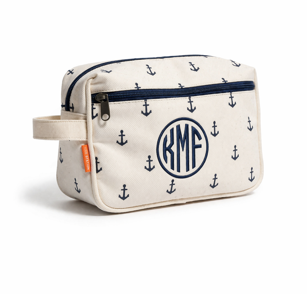 Anchor Canvas Travel Kit – Personalized Toiletry Bag
