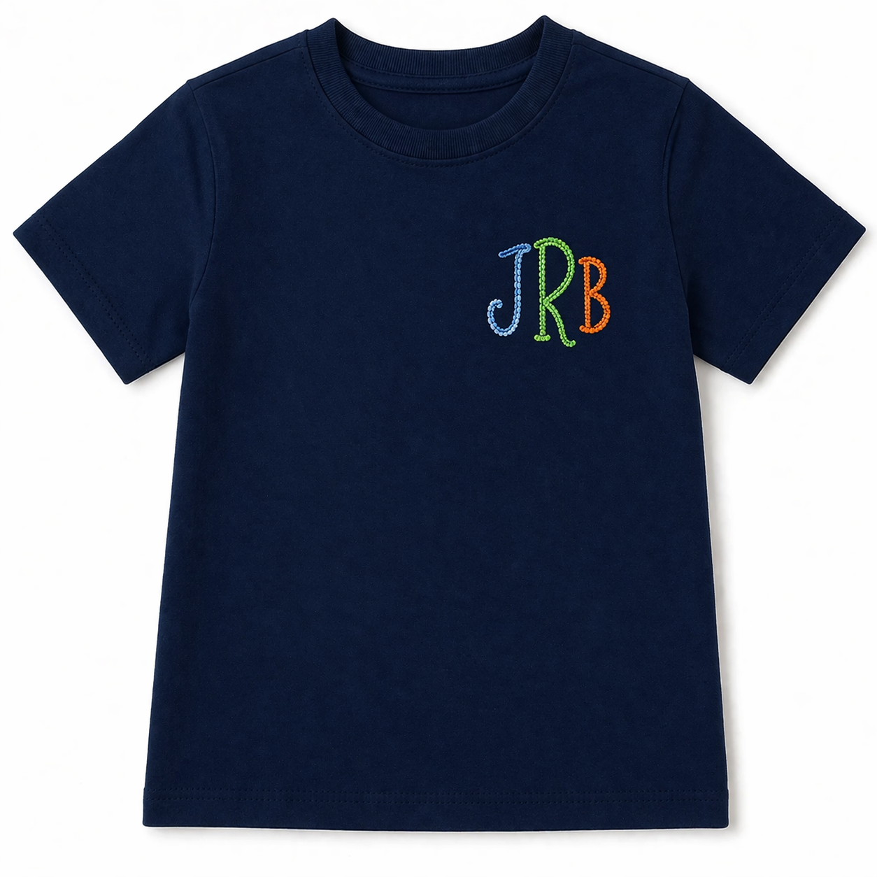 Fun Stitch Boys Monogram Tee (Left Chest)  📝 DESCRIPTION (copy/paste)