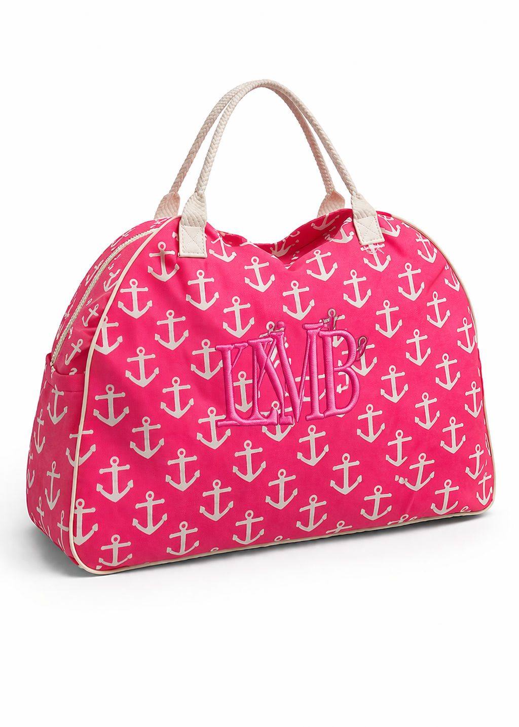 Anchor/seahorse Travel Tote – Nautical Shoulder Bag (Personalized)