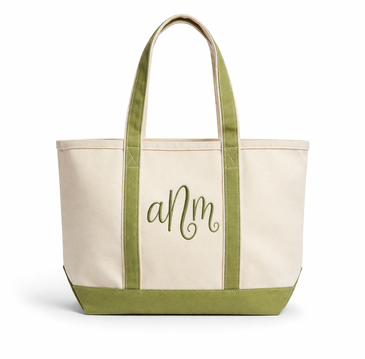 Classic Natural Canvas Zip Tote – Personalized Bag