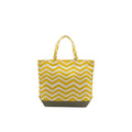 Chevron Tote – Yellow Citrus (Personalized Canvas Bag)