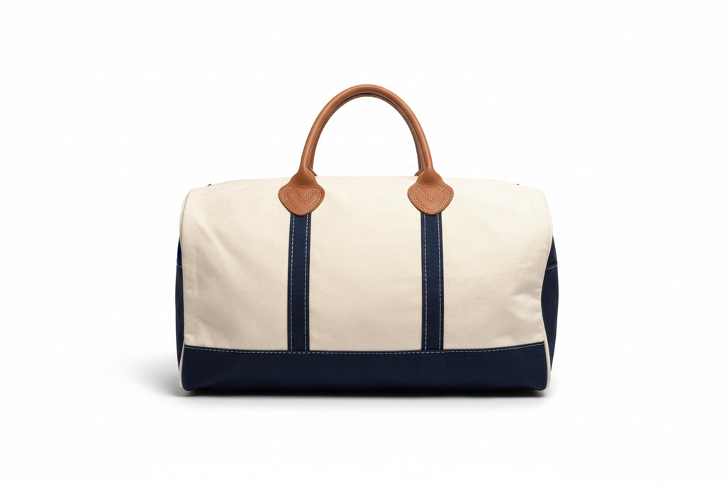 Round Duffle Bag – Canvas (Personalized Travel Bag)