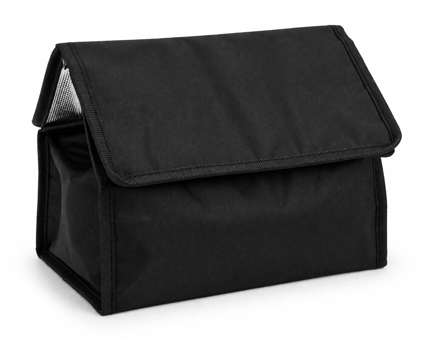 Black Insulated Lunch Bag – Soft Cooler Tote (Personalized)