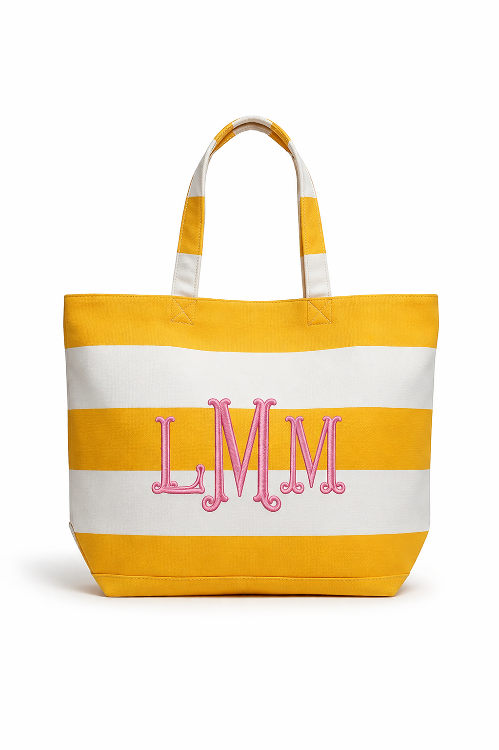 Rugby Stripe Canvas Tote (Personalized Everyday Bag)