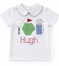 Boys Golf Appliqué Shirt – Personalized Golf Outfit