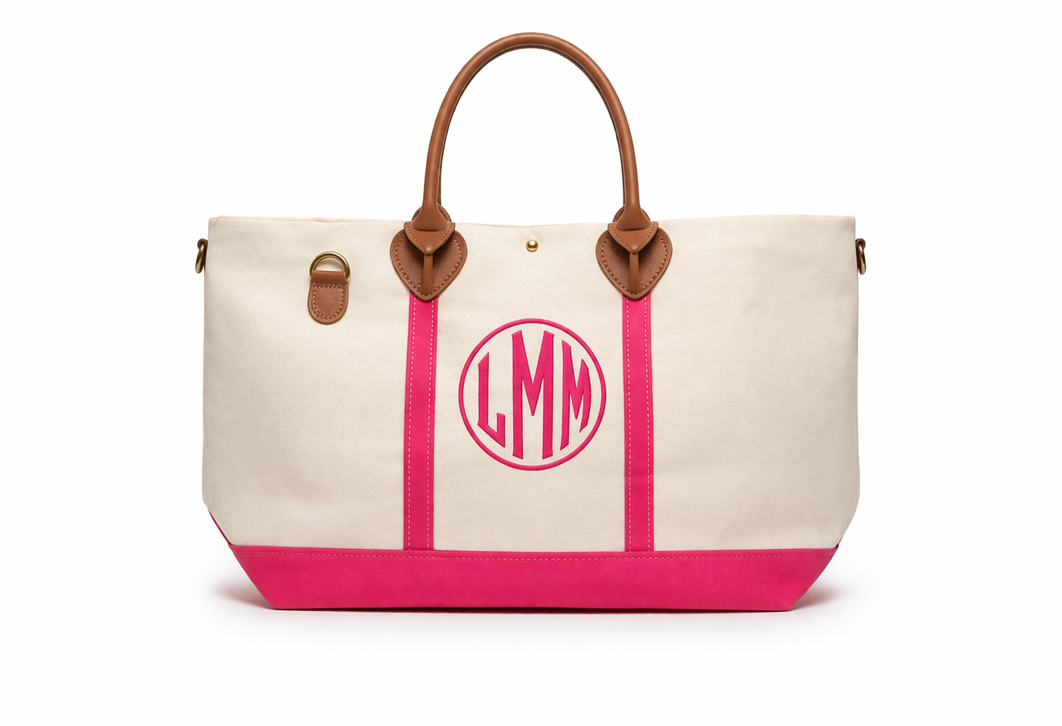 Large Weekender Tote – Canvas (Personalized Travel Bag)