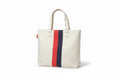 Vertical Stripe Supply Tote – Canvas (Personalized Utility Bag)