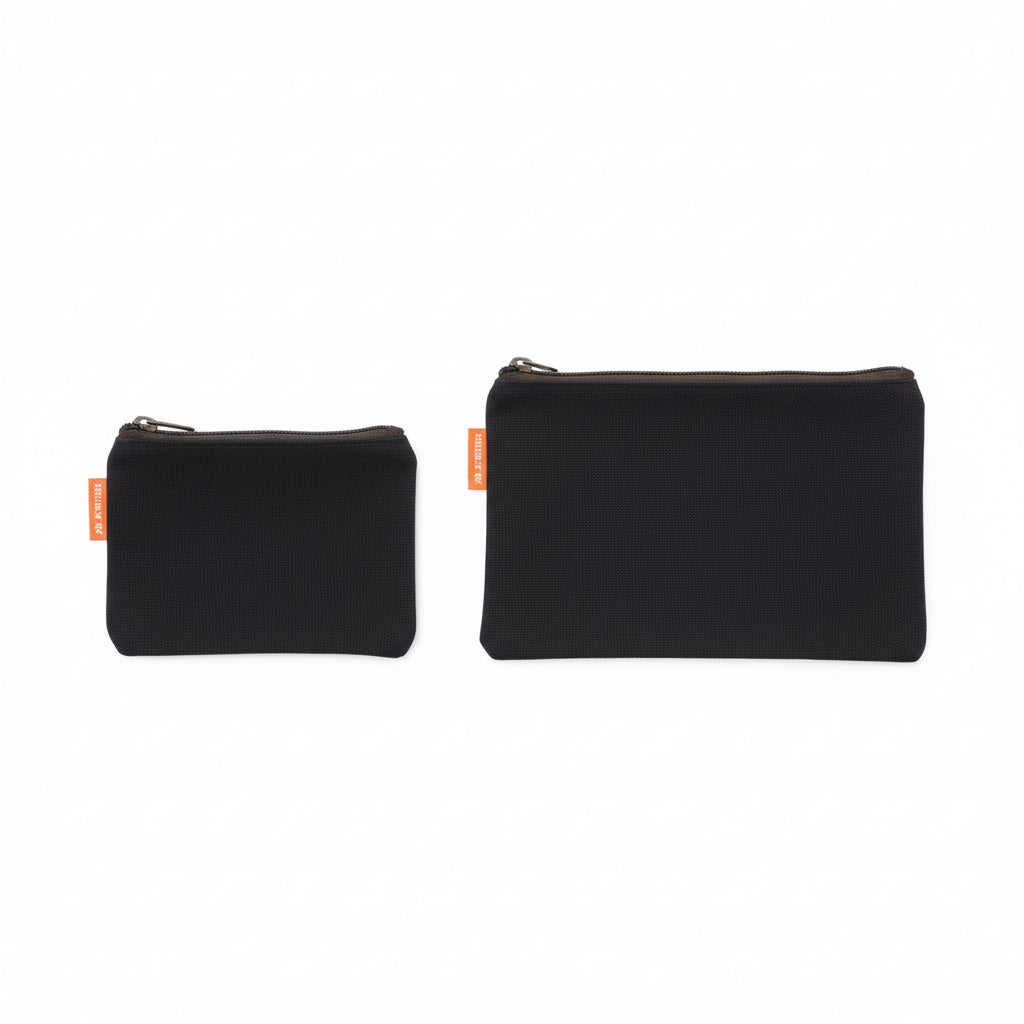 Personalized Canvas Zip Pouch Set – 2 Piece Monogram
