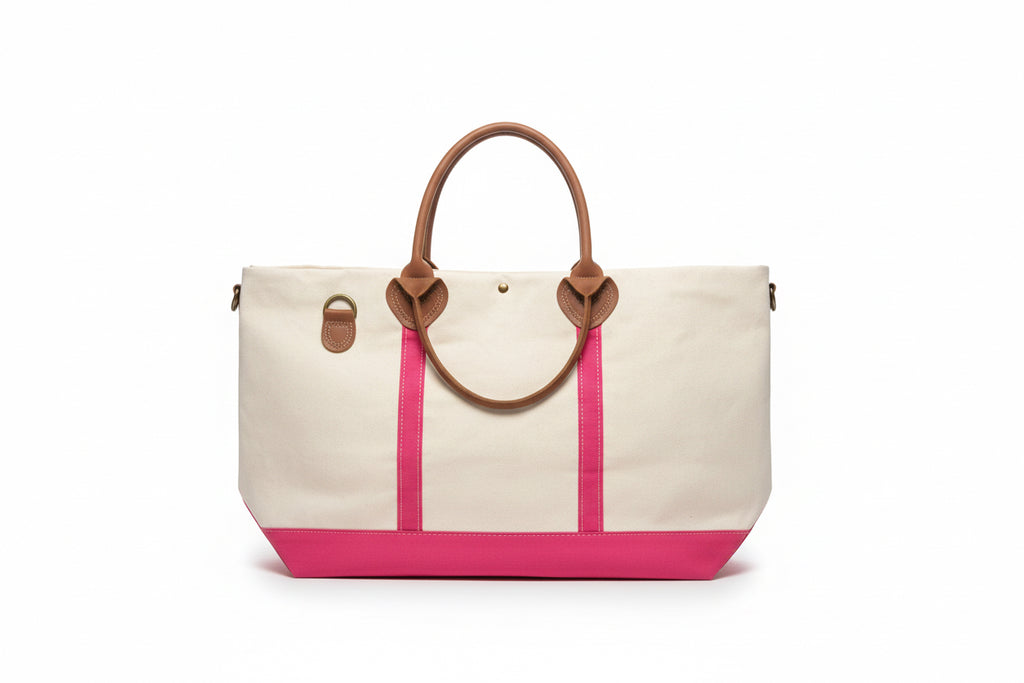 Large Weekender Tote – Canvas (Personalized Travel Bag)