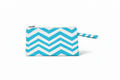 Chevron Clutch Bag- Canvas Wristlet