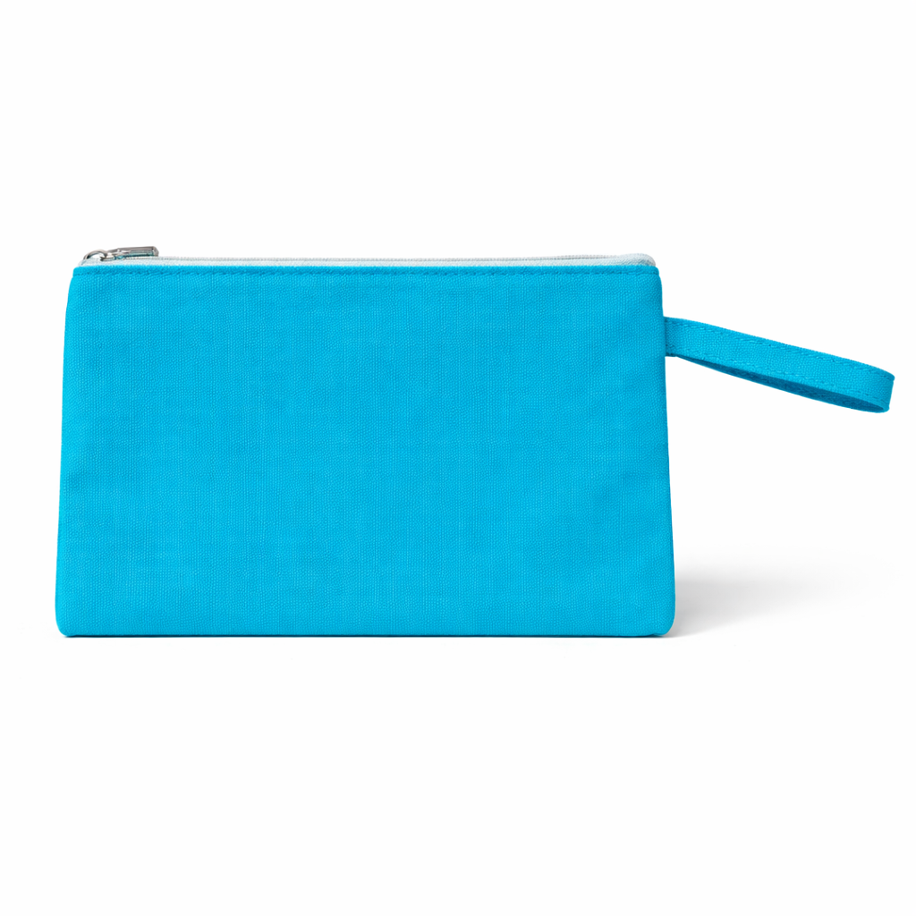 Solid Canvas Clutch Wristlet – Personalized Pouch