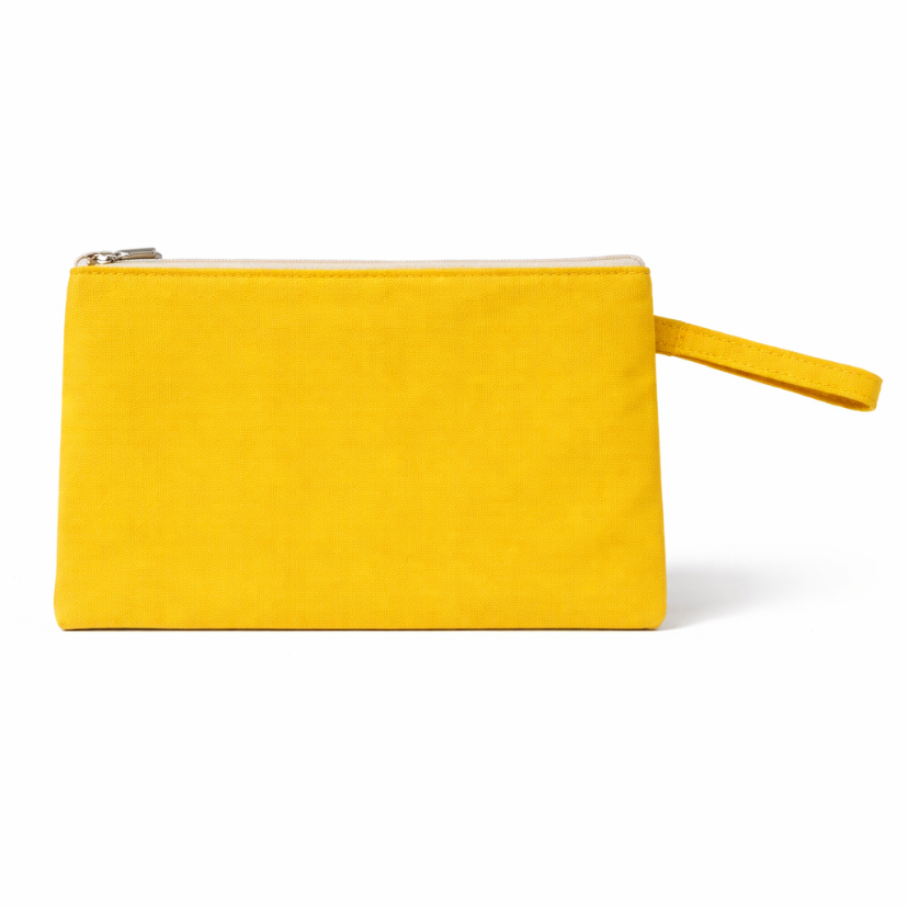 Solid Canvas Clutch Wristlet – Personalized Pouch