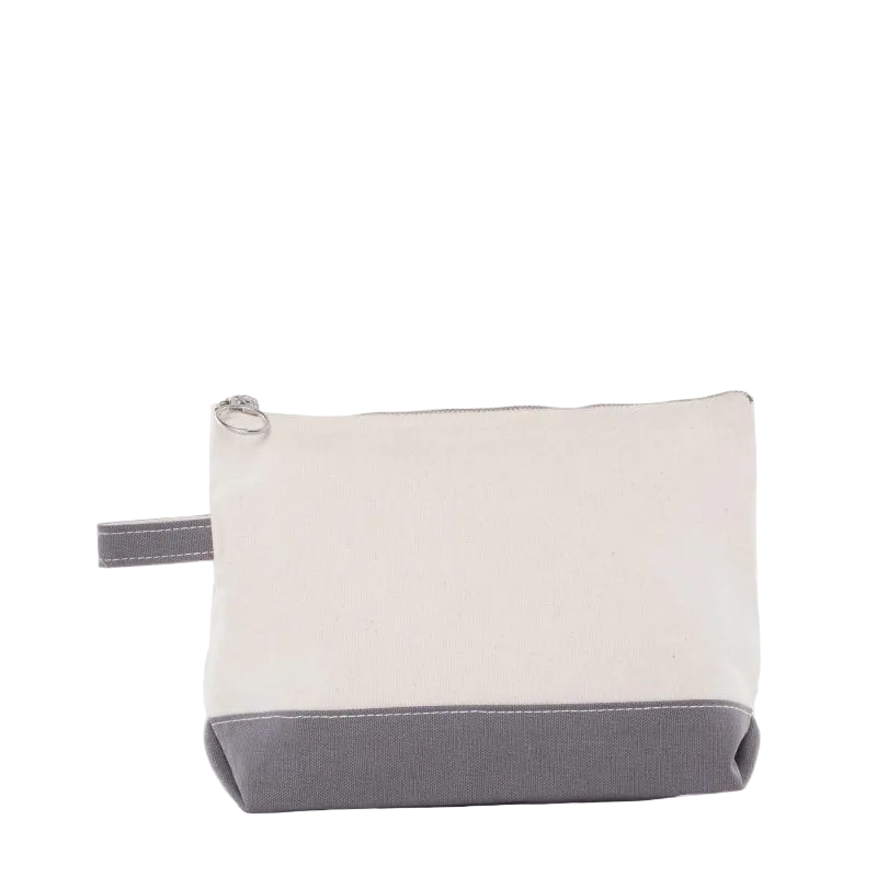Classic Canvas Makeup Bag – Personalized Wristlet Pouch