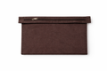 Custom Brown Zip Pouch – Add Your Initials