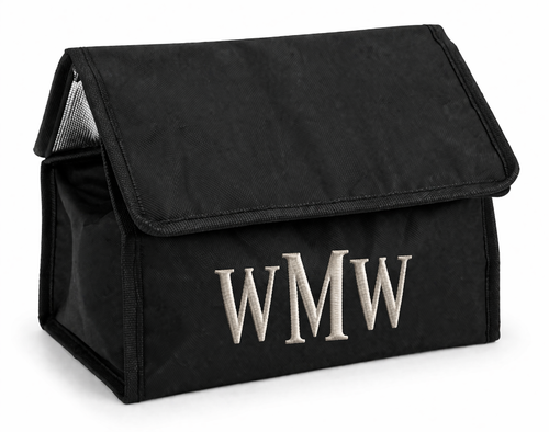 Black Insulated Lunch Bag – Soft Cooler Tote (Personalized)