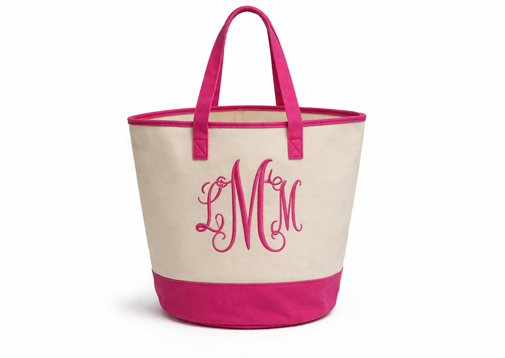 Classic Canvas Laundry Tote – Personalized Hamper Bag