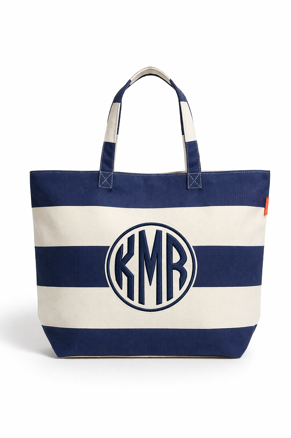 Rugby Stripe Tote – Canvas (Personalized Everyday Bag)