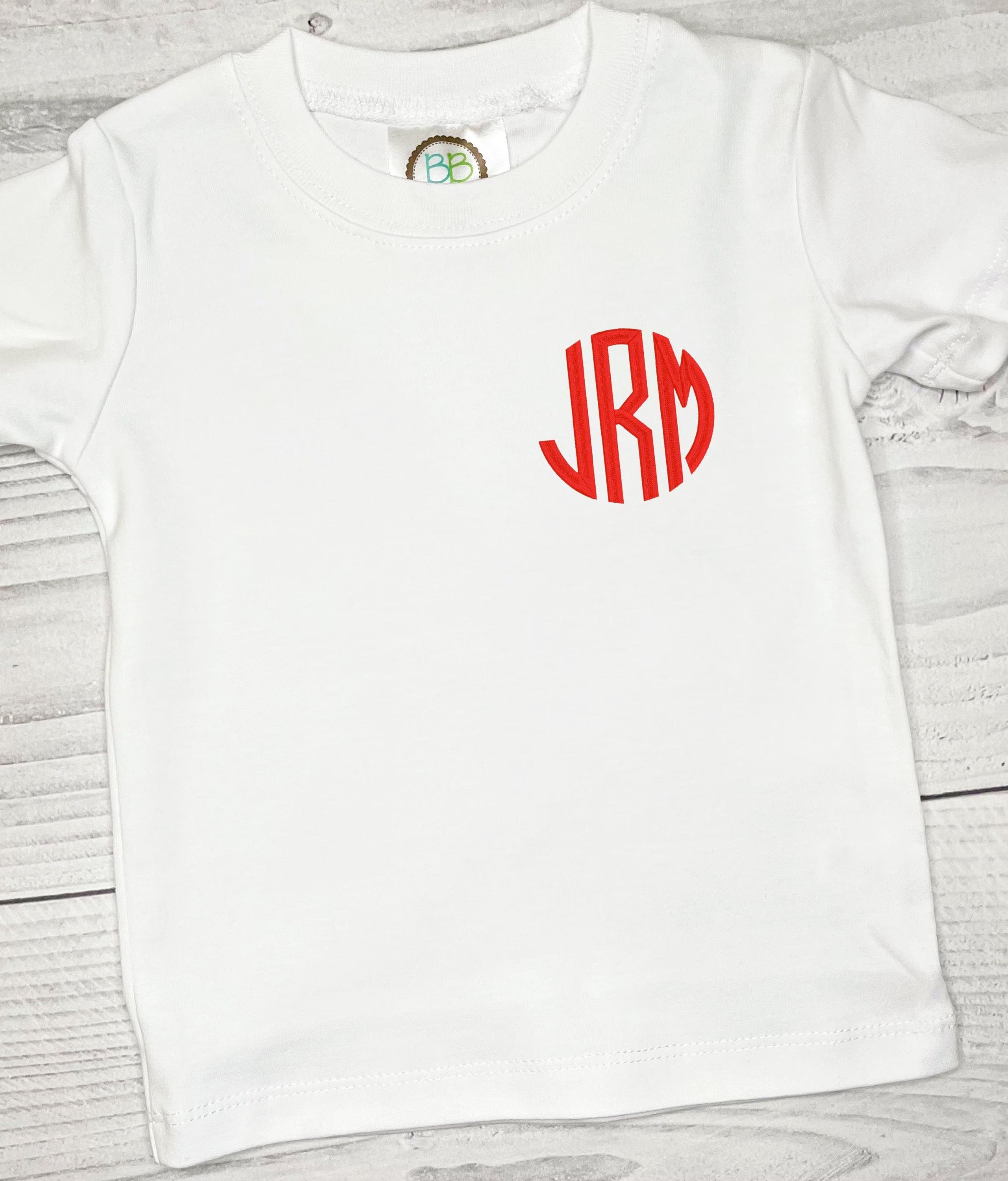 Classic Left Chest Boys Monogram Tee