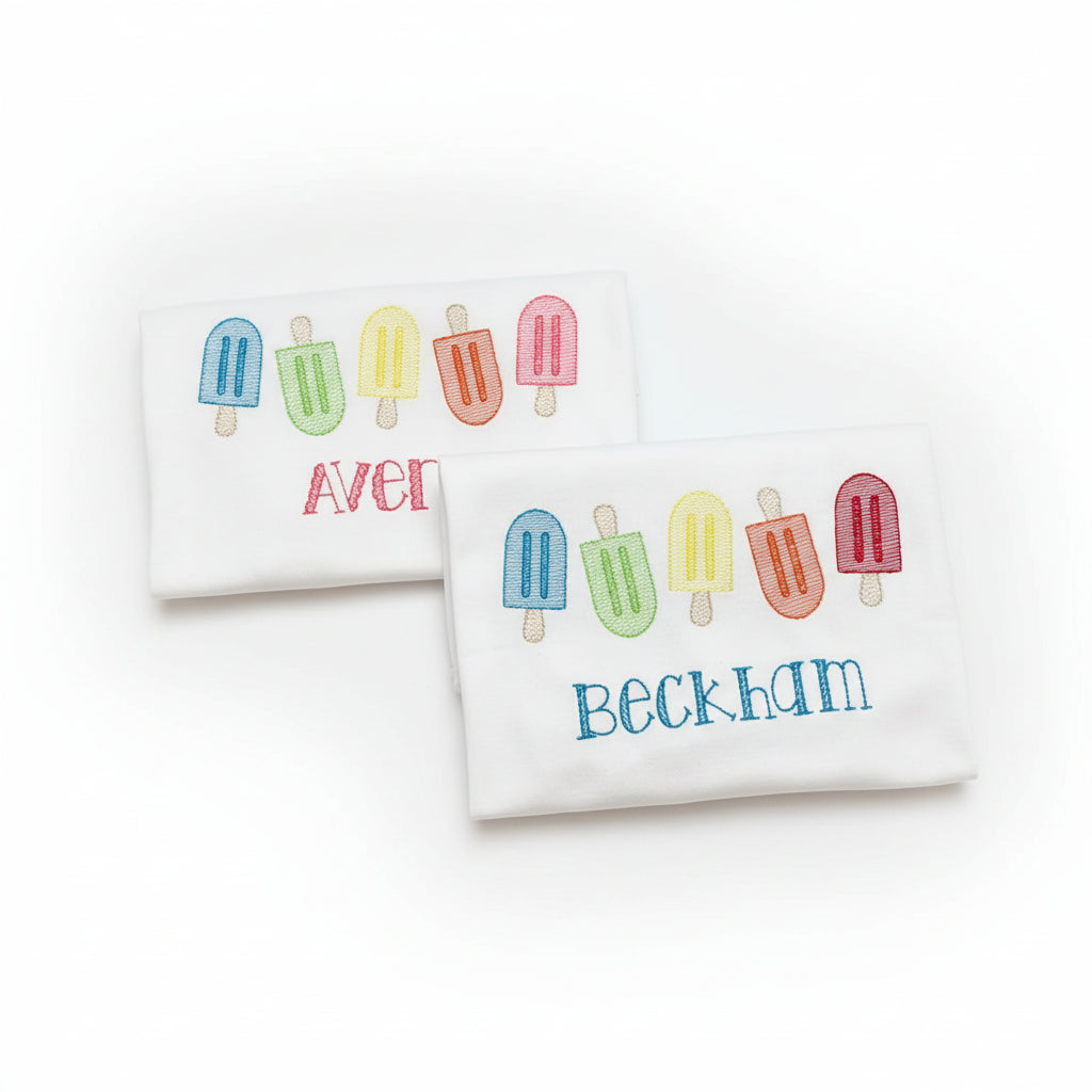 Sweet Summer Popsicle Name Tee