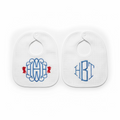 Personalized Baby Bib Set – Monogram Embroidered Bib set